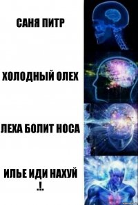 саня питр холодный олех леха болит носа илье иди нахуй .!.