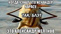 когда узнал что искандер карасу это александр желтков