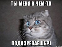 ты меня в чем-то подозреваешь?)