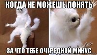 когда не можешь понять за что тебе очередной минус