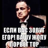 Если вас зовут Егор! Вашу жопу порвёт Тор