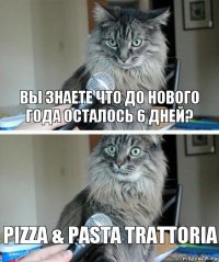 Вы знаете что до нового года осталось 6 дней? Pizza & Pasta Trattoria