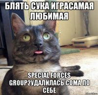 блять сука играсамая любимая special forces group2удалилась сома по себе