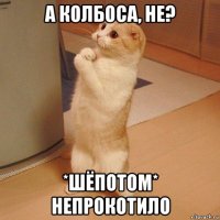 а колбоса, не? *шёпотом* непрокотило