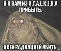 я к вам из s.t.a.l.k.e.r.a прибыть. всех радиацией убить.