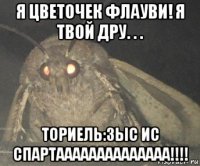 я цветочек флауви! я твой дру. . . ториель:зыс ис спартаааааааааааааа!!!!