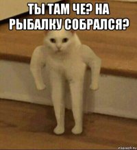 ты там че? на рыбалку собрался? 