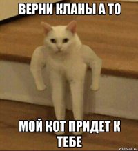 верни кланы а то мой кот придет к тебе