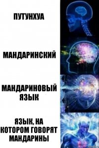 Путунхуа Мандаринский Мандариновый язык Язык, на котором говорят мандарины