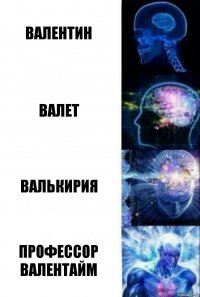 Валентин Валет Валькирия Профессор Валентайм