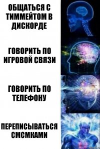 общаться с тиммейтом в дискорде говорить по игровой связи говорить по телефону переписываться смсмками