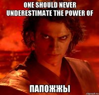 one should never underestimate the power of папожжы