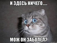 и здесь ничего..... мож он заболел?