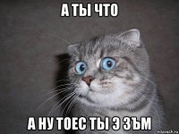 а ты что а ну тоес ты э зъм