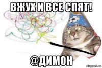 вжух и все спят! @димон