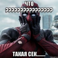 что ???????????????? такая сек........