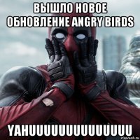 вышло новое обновление angry birds yahuuuuuuuuuuuuuu