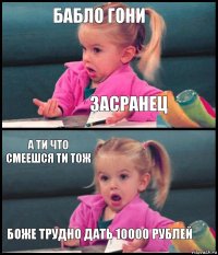 бабло гони засранец а ти что смеешся ти тож боже трудно дать 10000 рублей