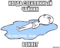 когда стеклянный чайник воняет