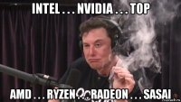 intel . . . nvidia . . . top amd . . . ryzen . . . radeon . . . sasai