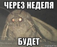 через неделя будет