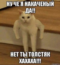 ну че я накаченый да!! нет ты толстяк хахаха!!!