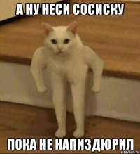 а ну неси сосиску пока не напиздюрил