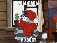 усы, лапы и хвост