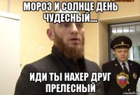 мороз и солнце день чудесный.... иди ты нахер друг прелесный