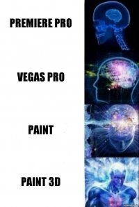 Premiere pro Vegas pro Paint Paint 3D