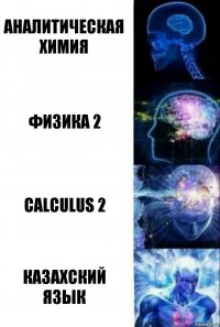 Аналитическая химия Физика 2 Calculus 2 Казахский язык