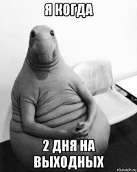 я когда 2 дня на выходных