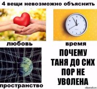 Почему таня до сих пор не уволена