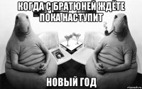 когда с братюней ждёте пока наступит новый год