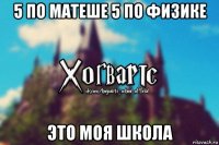 5 по матеше 5 по физике это моя школа