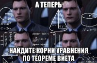 а теперь найдите корни уравнения по теореме виета