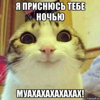 я приснюсь тебе ночью муахахахахахах!