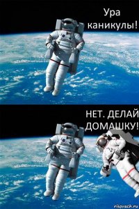 Ура каникулы! НЕТ. ДЕЛАЙ ДОМАШКУ!