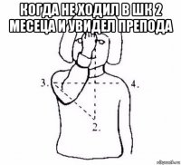 когда не ходил в шк 2 месеца и увидел препода 