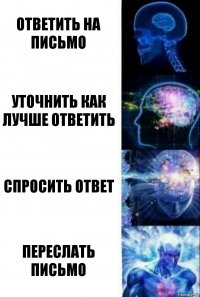 ответить на письмо уточнить как лучше ответить спросить ответ переслать письмо