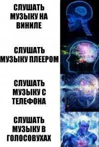 Слушать музыку на виниле Слушать музыку плеером Слушать музыку с телефона Слушать музыку в голосовухах