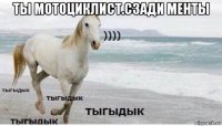 ты мотоциклист.сзади менты 