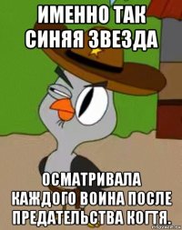 именно так синяя звезда осматривала каждого воина после предательства когтя.