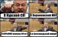 В Курской СЯ! В Воронежской МКС В ХАРЬКОВЕ шквалы 60 м/с А в Белгородской нихуя!