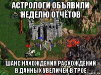 астрологи объявили неделю отчётов шанс нахождения расхождений в данных увеличен в трое