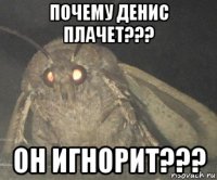 почему денис плачет??? он игнорит???