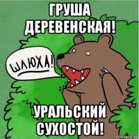 груша деревенская! уральский сухостой!