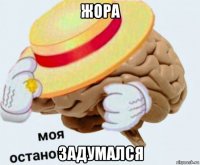 жора задумался