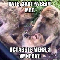 кать, завтра выч. мат. оставьте меня, я умираю!