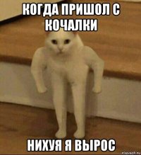 когда пришол с кочалки нихуя я вырос